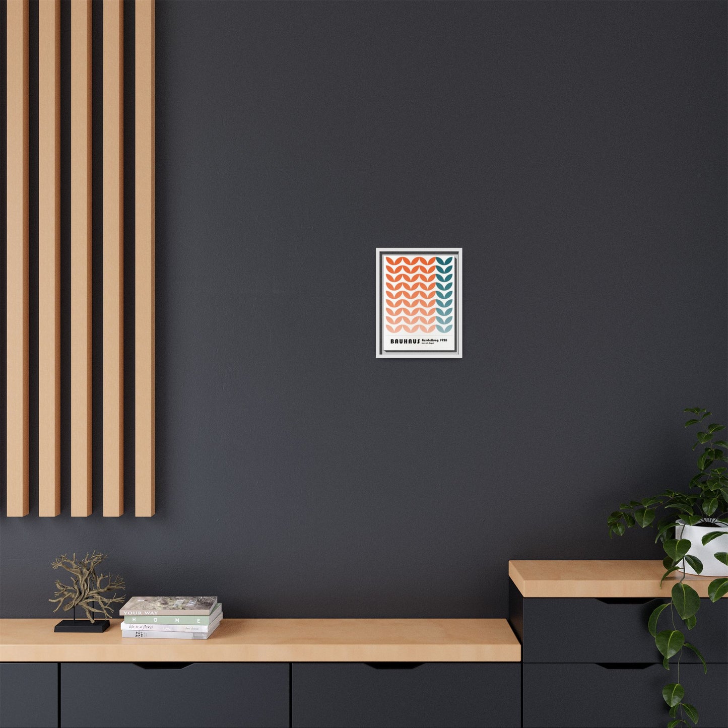 Bauhaus Art Print - Framed Matte Canvas Wall Decor