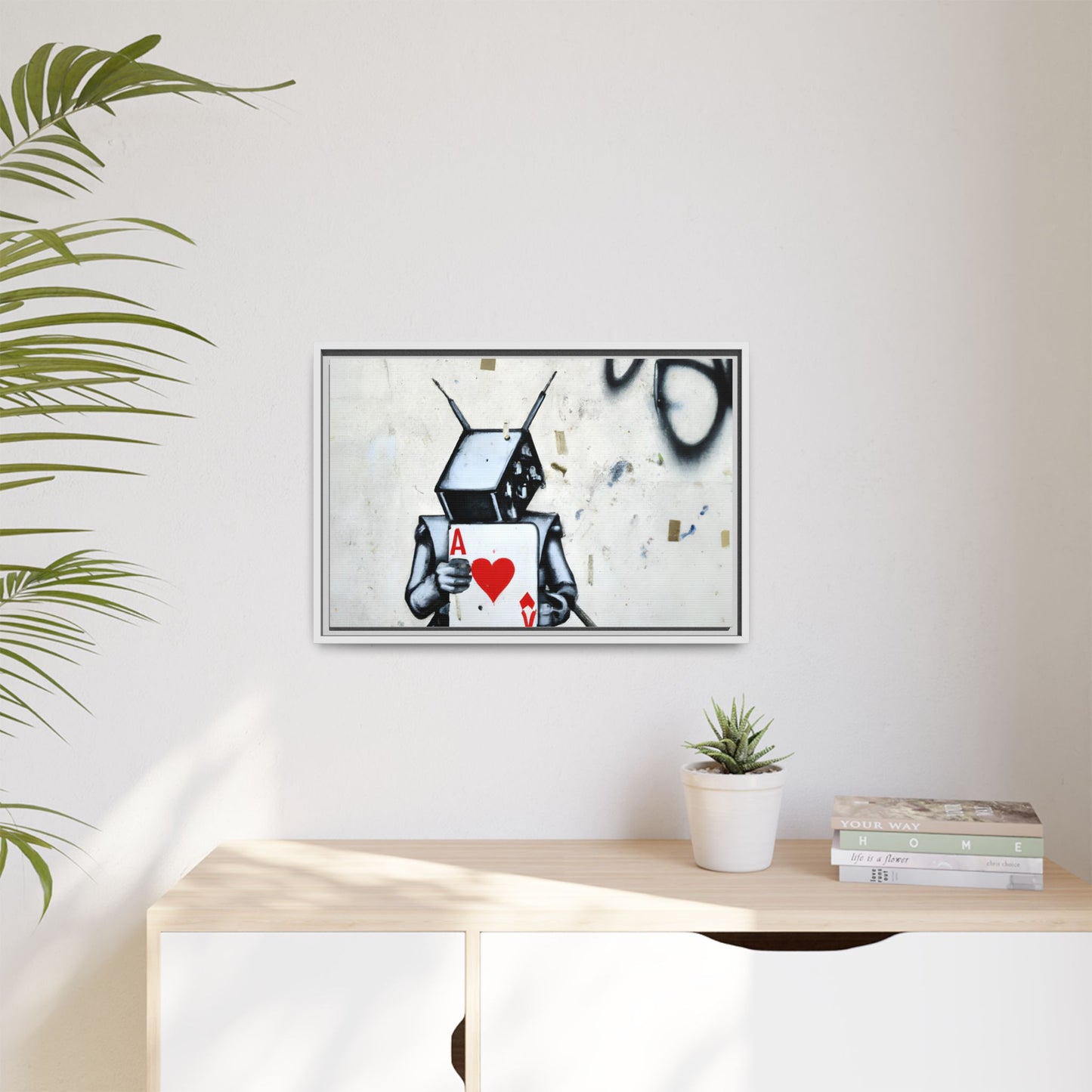 Urban Robot Framed Canvas Art - A♥V Design for Modern Spaces