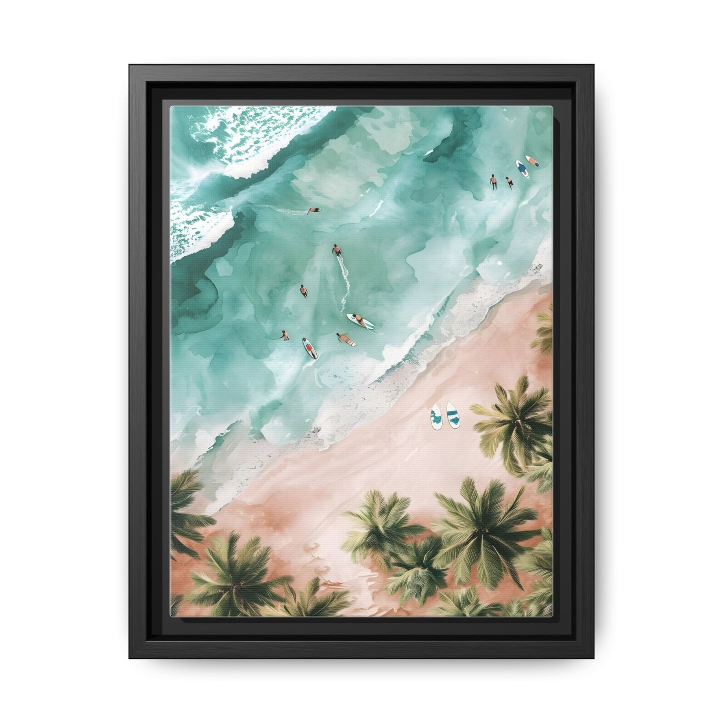 Tropical Wall Art Print, Coastal Decor, Beach Vibes, Framed Art, Summer Aesthetic, Gallery Wall Decoration, Gift for Beach Lovers