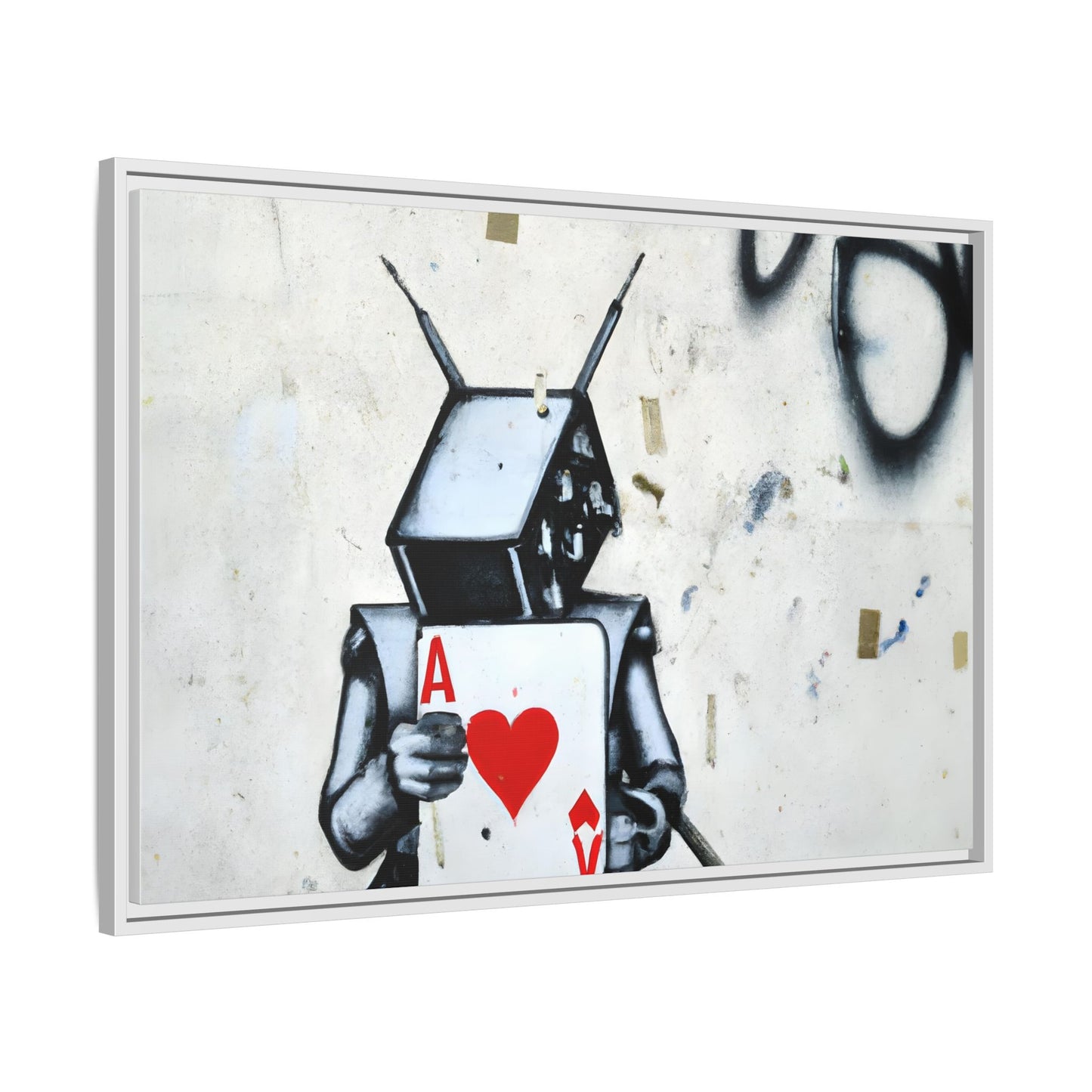 Urban Robot Framed Canvas Art - A♥V Design for Modern Spaces