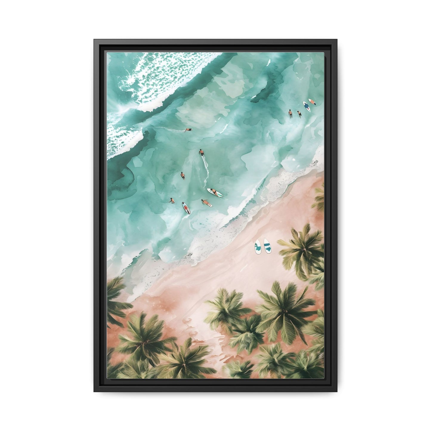 Tropical Wall Art Print, Coastal Decor, Beach Vibes, Framed Art, Summer Aesthetic, Gallery Wall Decoration, Gift for Beach Lovers
