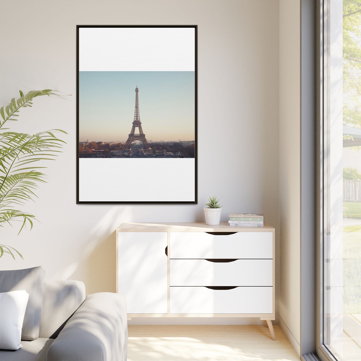 Eiffel Tower Matte Canvas Print - Framed Art for Paris Lovers
