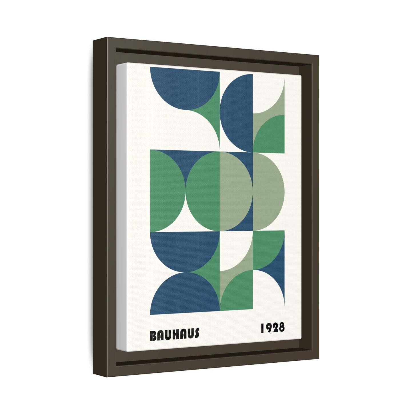 Modern Geometric Wall Art Print - Framed Multi-Color Canvas