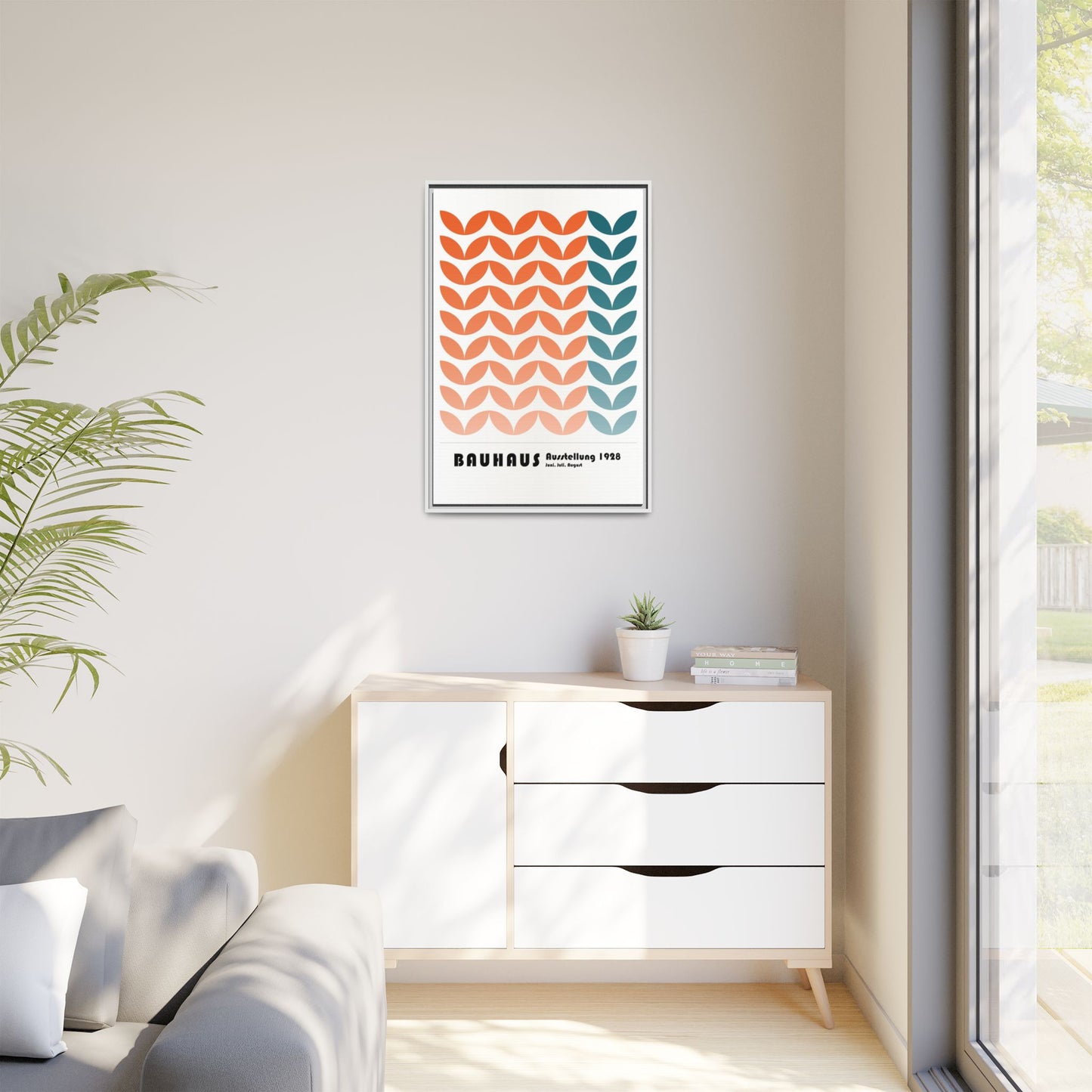 Bauhaus Art Print - Framed Matte Canvas Wall Decor