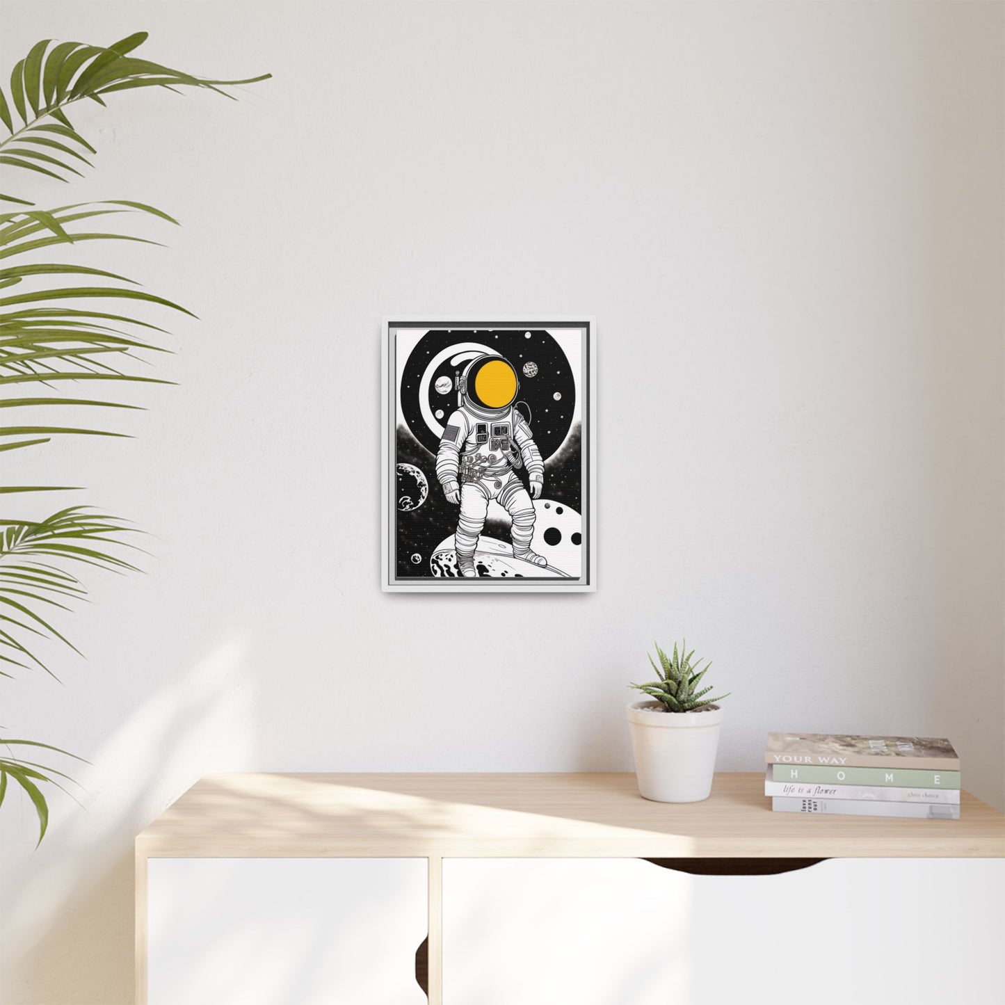 Astronaut Canvas Print, Cosmic Wall Art, Space Decor for Kids, Modern Home Decoration, Gift for Space Enthusiasts, Unique Astronaut Wall Art