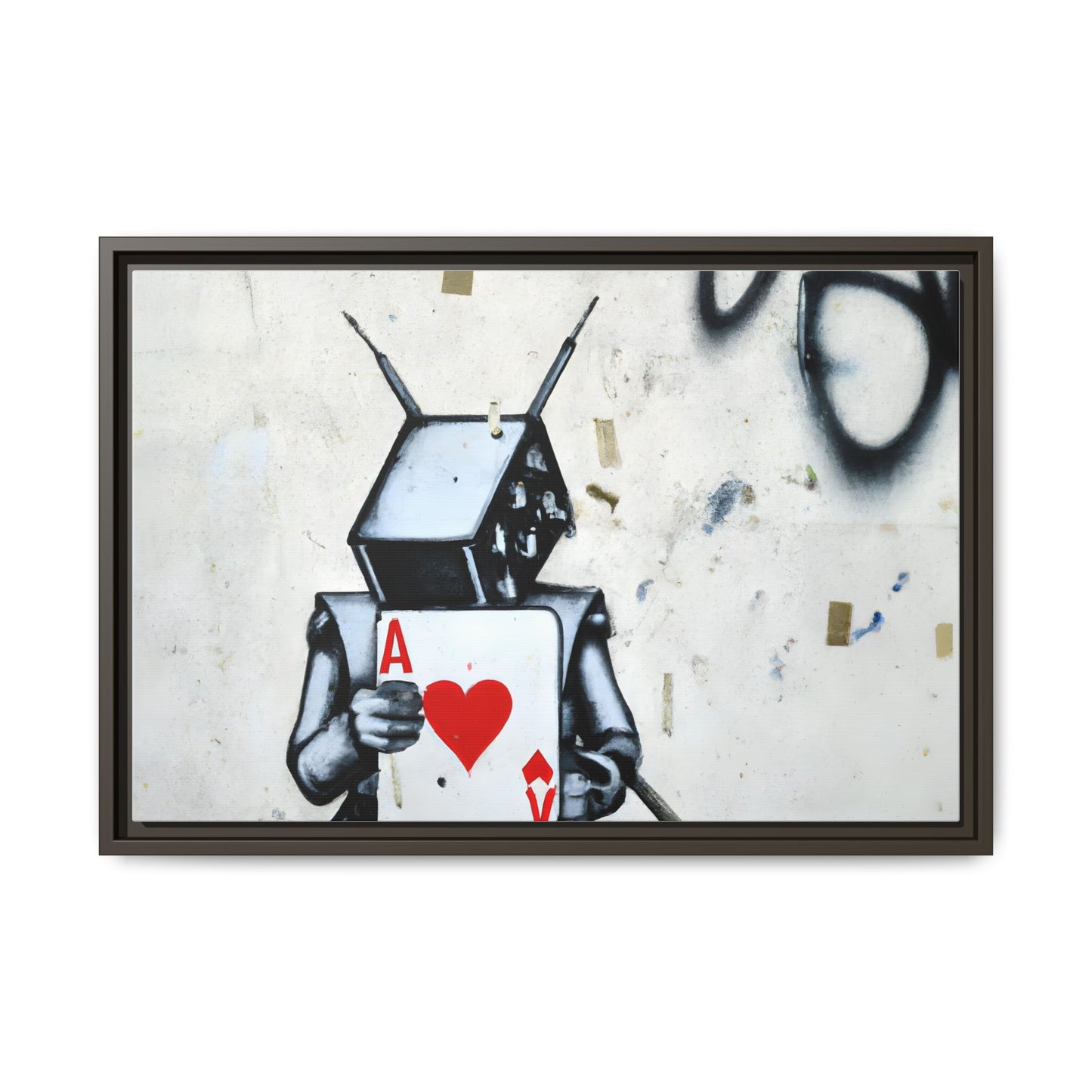 Urban Robot Framed Canvas Art - A♥V Design for Modern Spaces