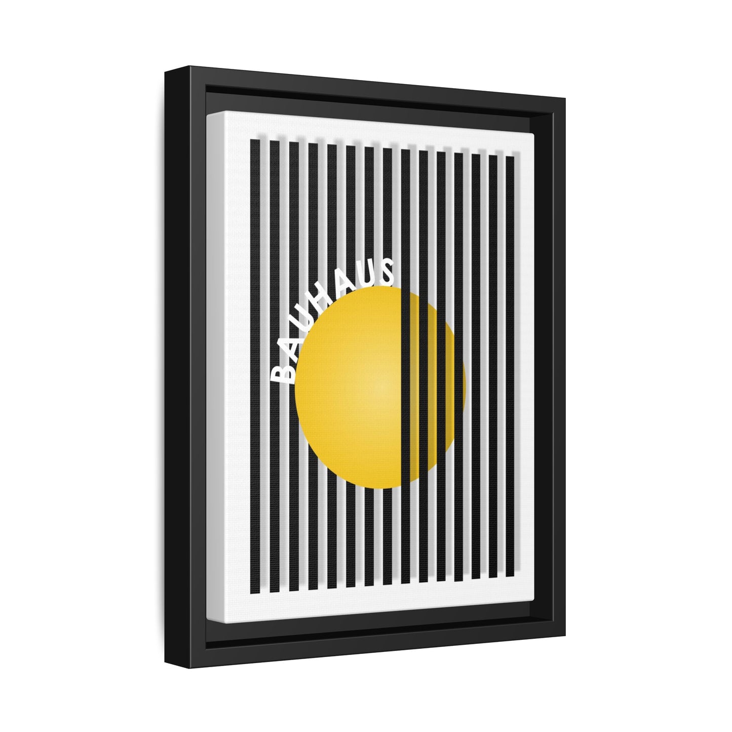 Bauhaus Art Canvas Framed Print - Modern Multi-color Wall Decor