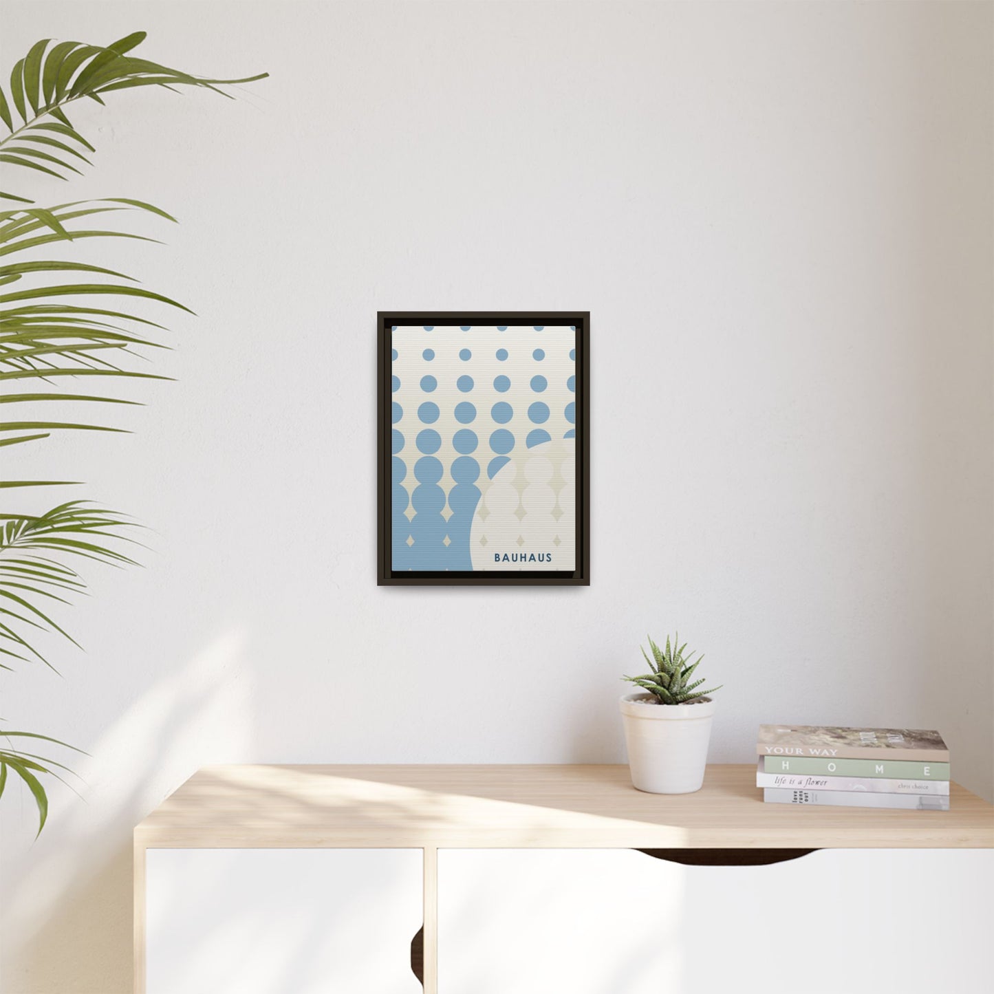 Bauhaus Abstract Framed Matte Canvas Wall Art - Modern Home Decor