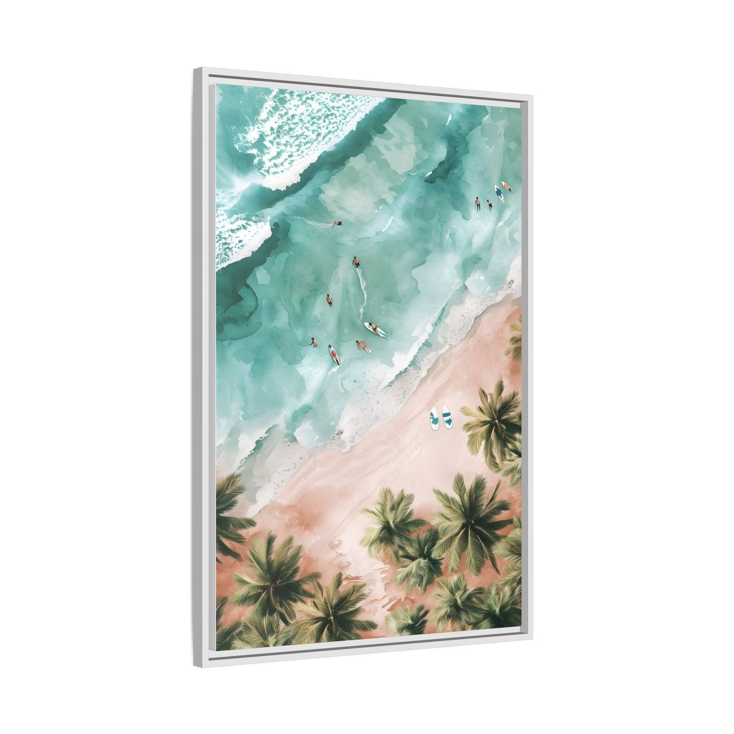 Tropical Wall Art Print, Coastal Decor, Beach Vibes, Framed Art, Summer Aesthetic, Gallery Wall Decoration, Gift for Beach Lovers