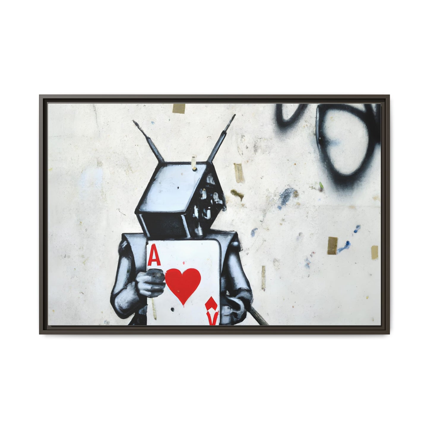 Urban Robot Framed Canvas Art - A♥V Design for Modern Spaces