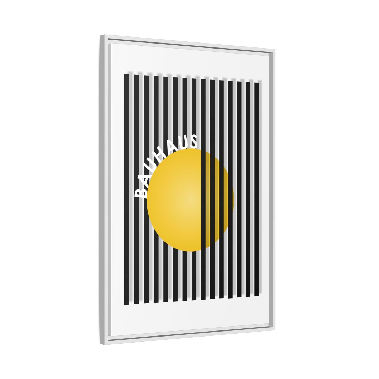 Bauhaus Art Canvas Framed Print - Modern Multi-color Wall Decor