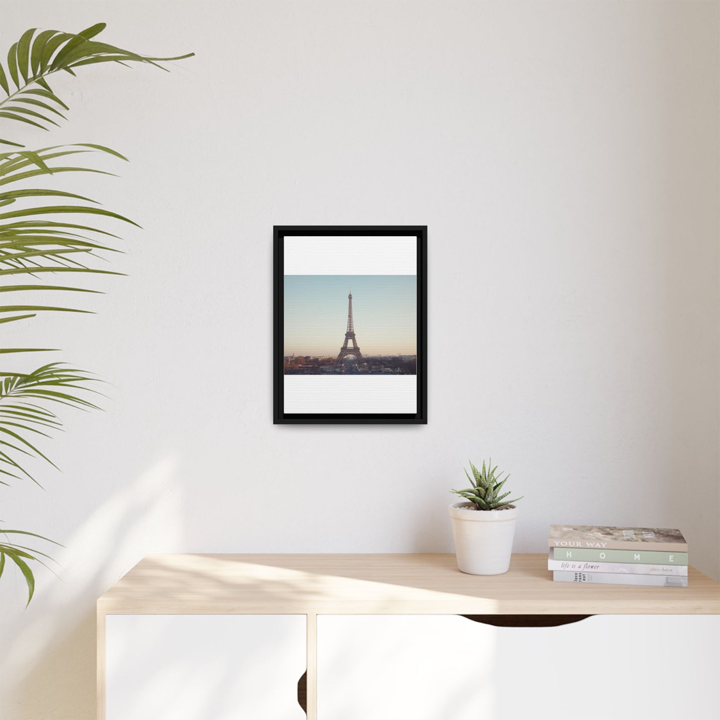 Eiffel Tower Matte Canvas Print - Framed Art for Paris Lovers