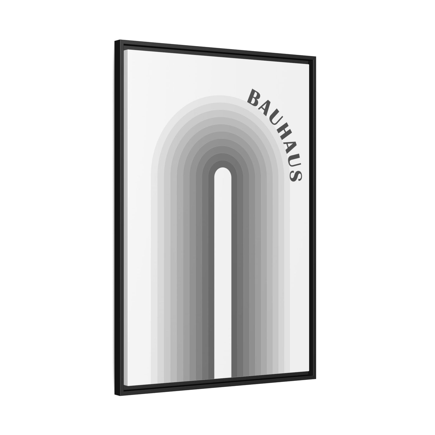 Bauhaus Framed Matte Canvas Art - Modern Geometric Wall Decor