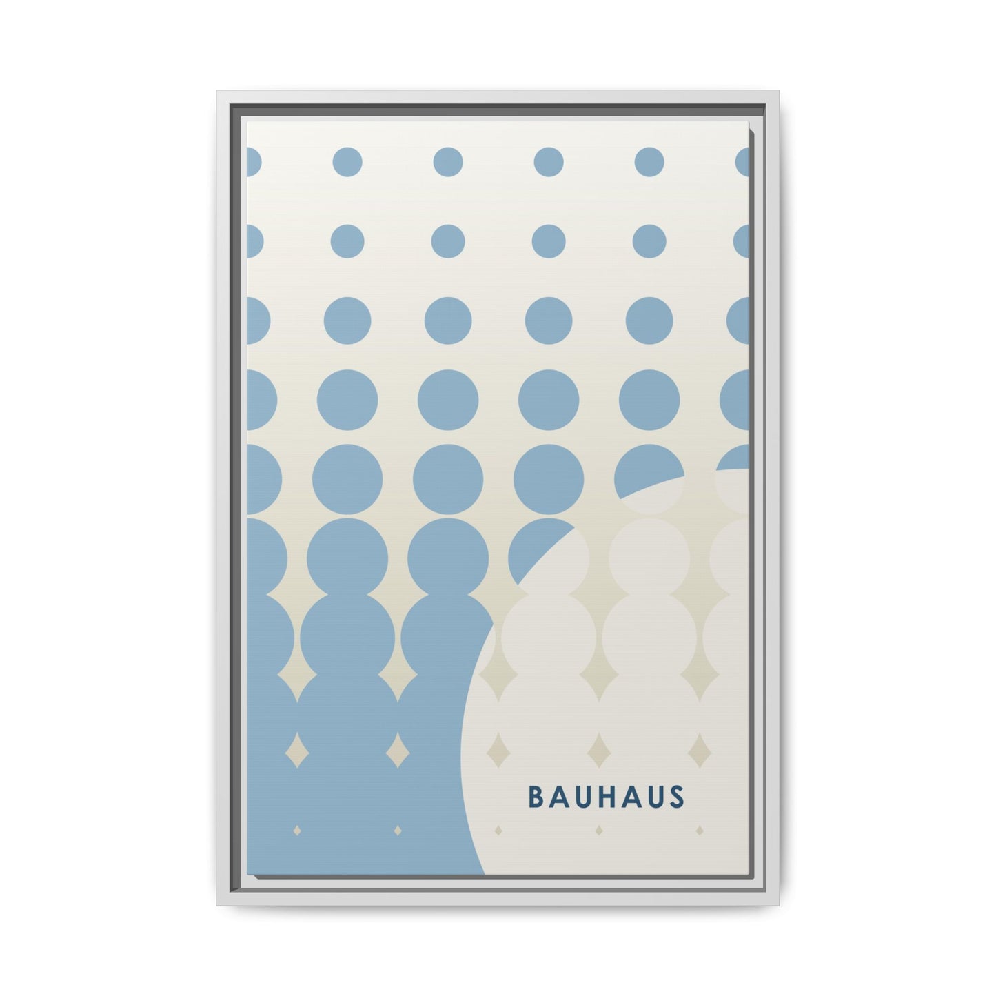 Bauhaus Abstract Framed Matte Canvas Wall Art - Modern Home Decor