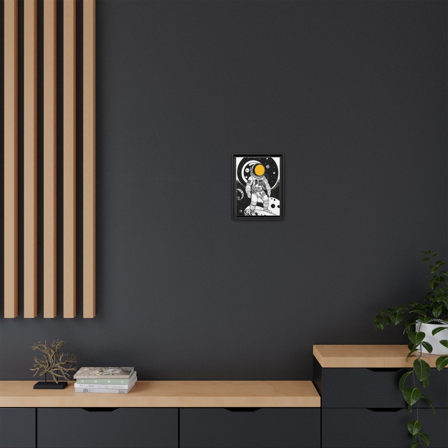 Astronaut Canvas Print, Cosmic Wall Art, Space Decor for Kids, Modern Home Decoration, Gift for Space Enthusiasts, Unique Astronaut Wall Art