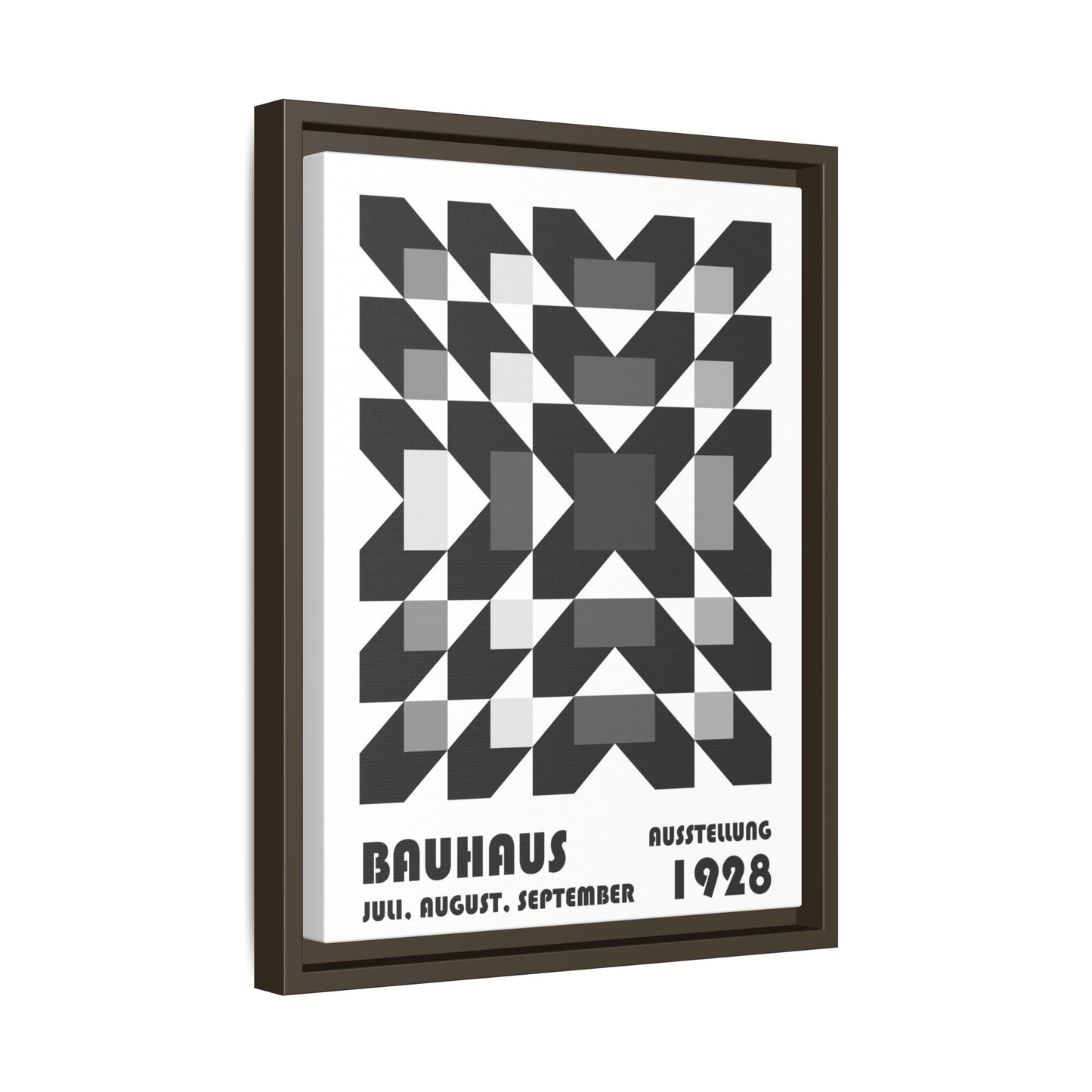 Bauhaus Abstract Framed Canvas Art - Modern Wall Decor for Design Lovers