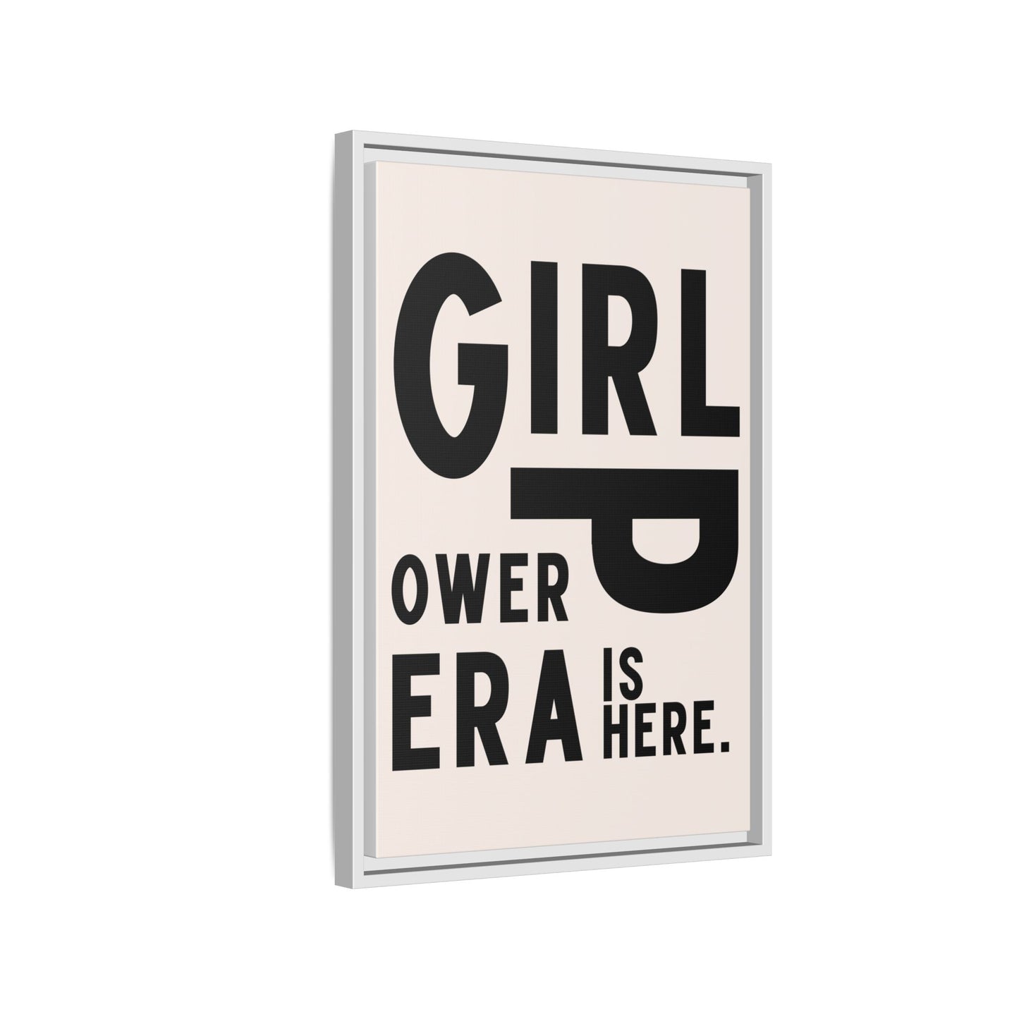 Empowering Girl Power Canvas Wall Art - Multi-Color Framed Print