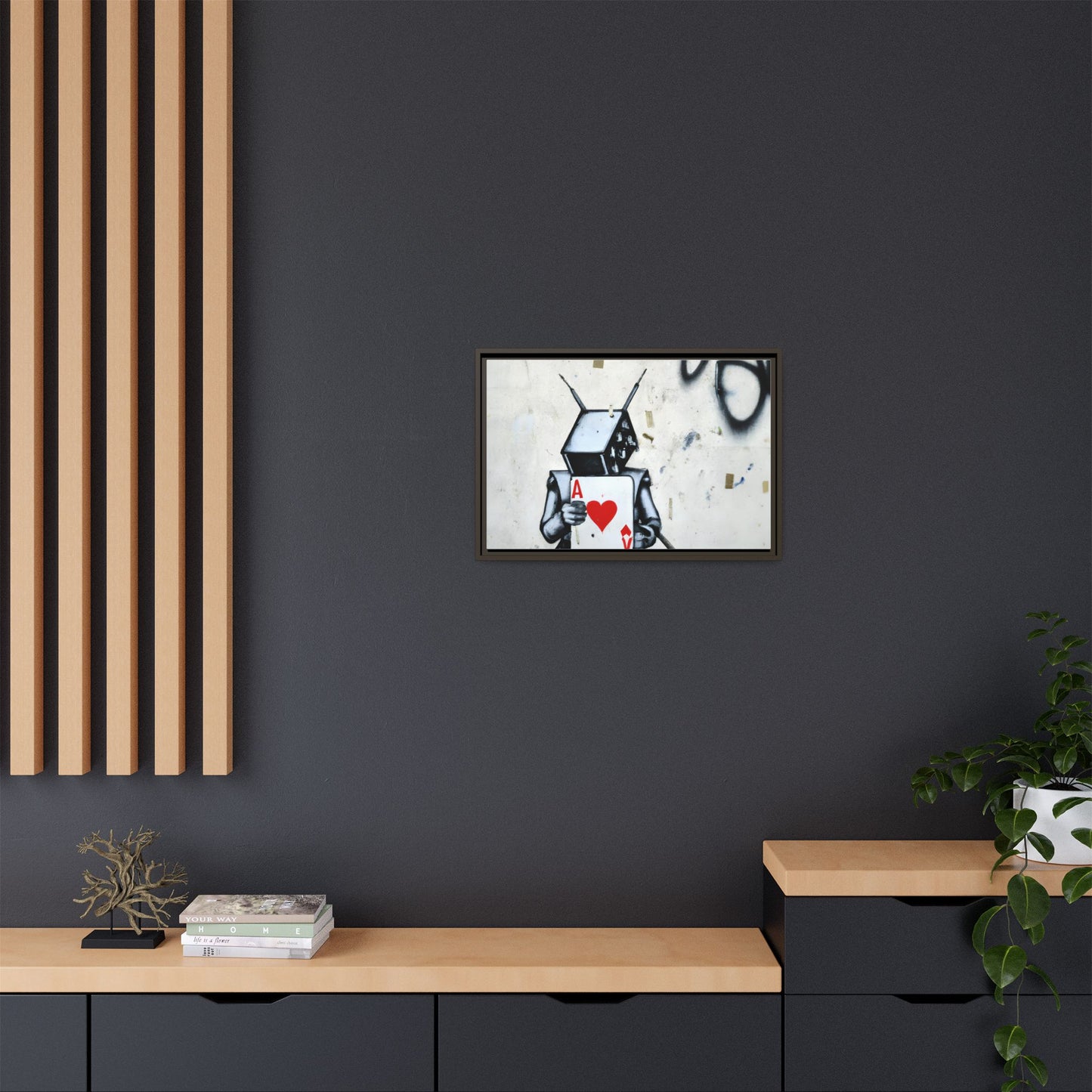 Urban Robot Framed Canvas Art - A♥V Design for Modern Spaces