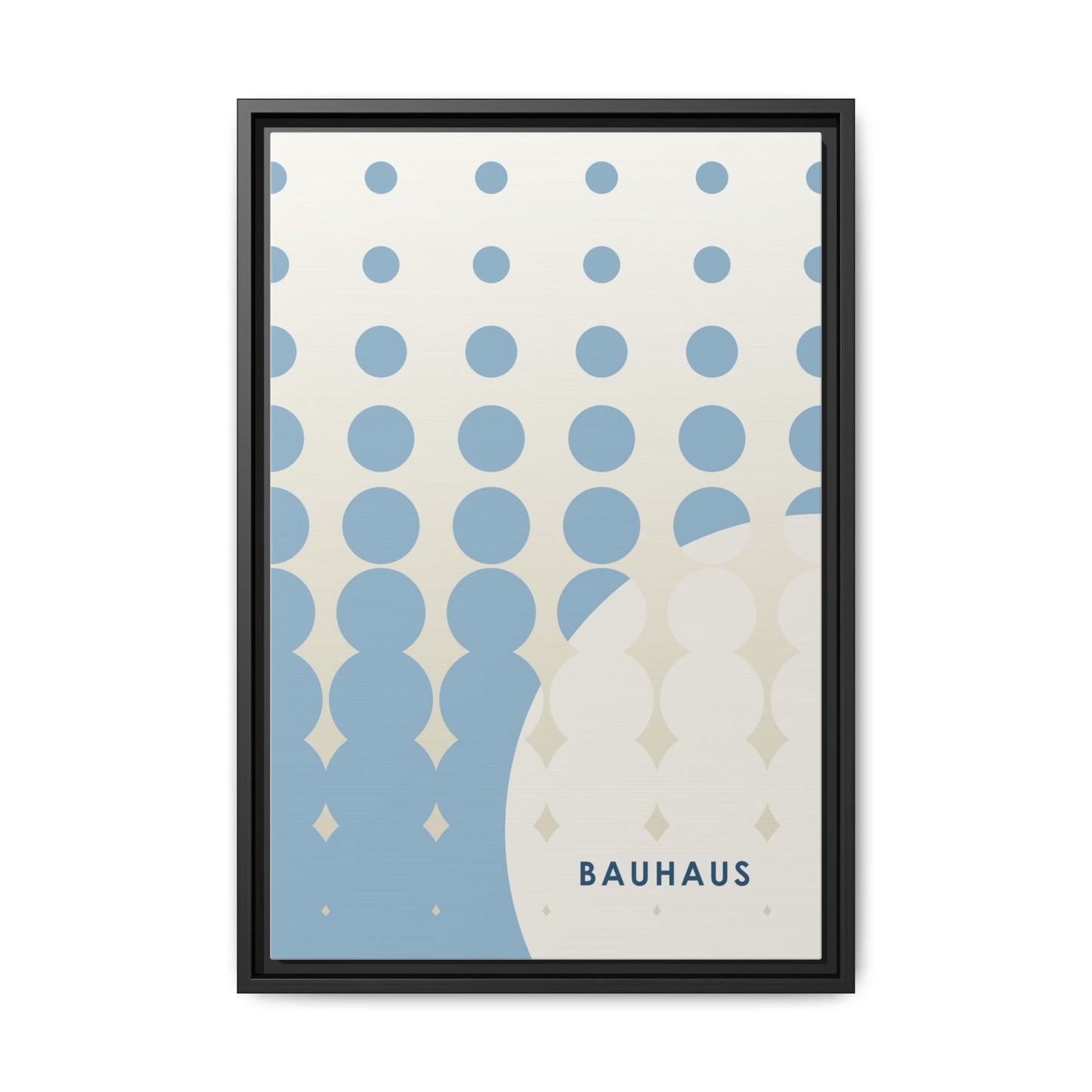Bauhaus Abstract Framed Matte Canvas Wall Art - Modern Home Decor