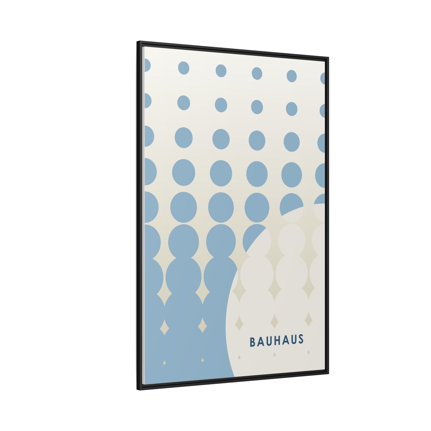 Bauhaus Abstract Framed Matte Canvas Wall Art - Modern Home Decor