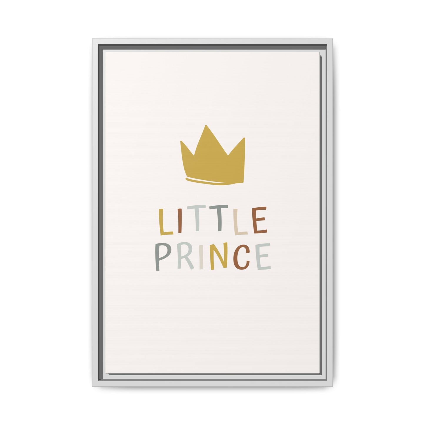 Framed Canvas Art Print, Little Prince Wall Decor, Kids Room Decoration, Nursery Art, Gift for Baby Shower, Toddler Room Aesthetic