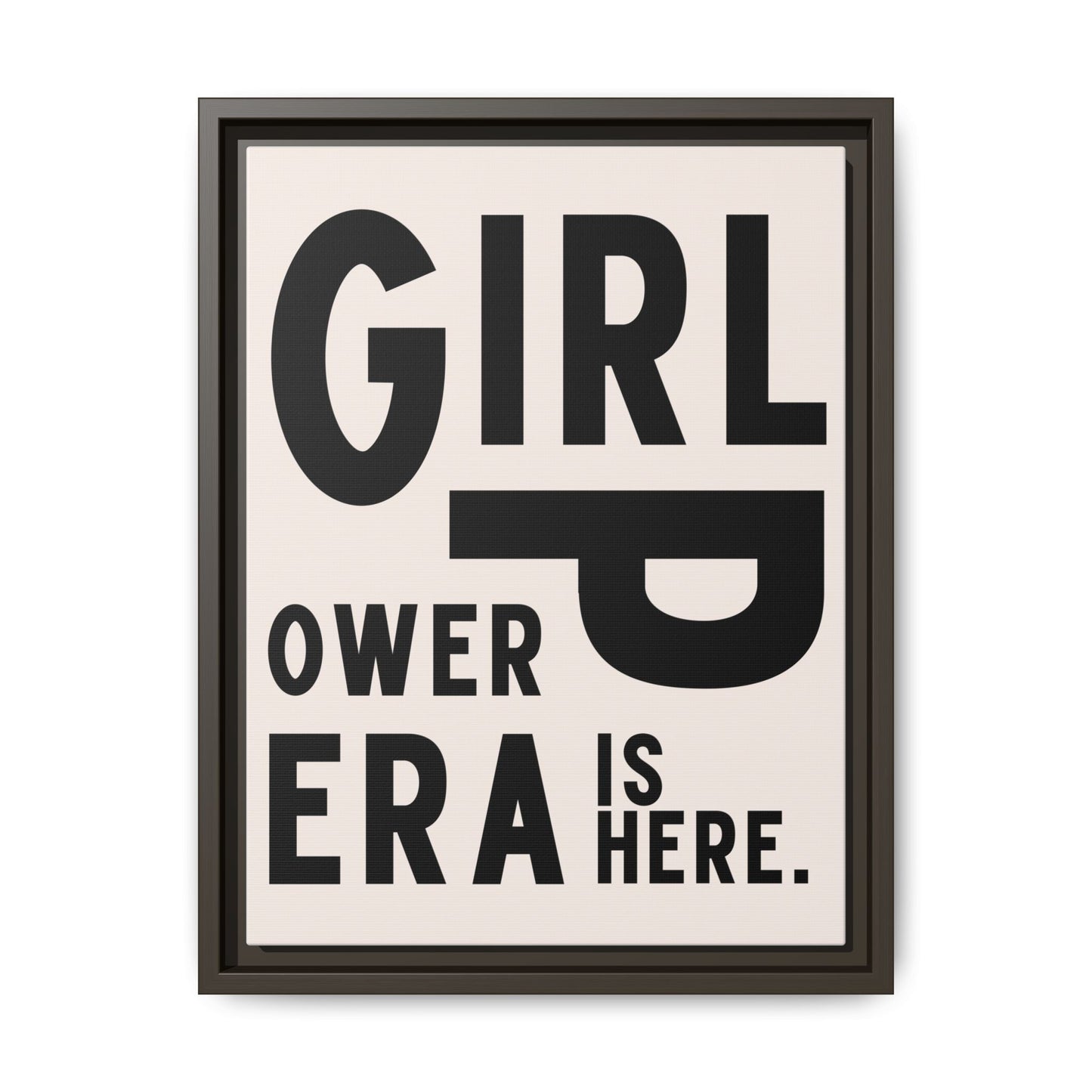 Empowering Girl Power Canvas Wall Art - Multi-Color Framed Print