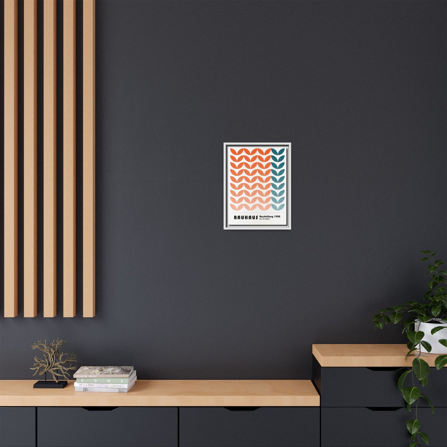 Bauhaus Art Print - Framed Matte Canvas Wall Decor