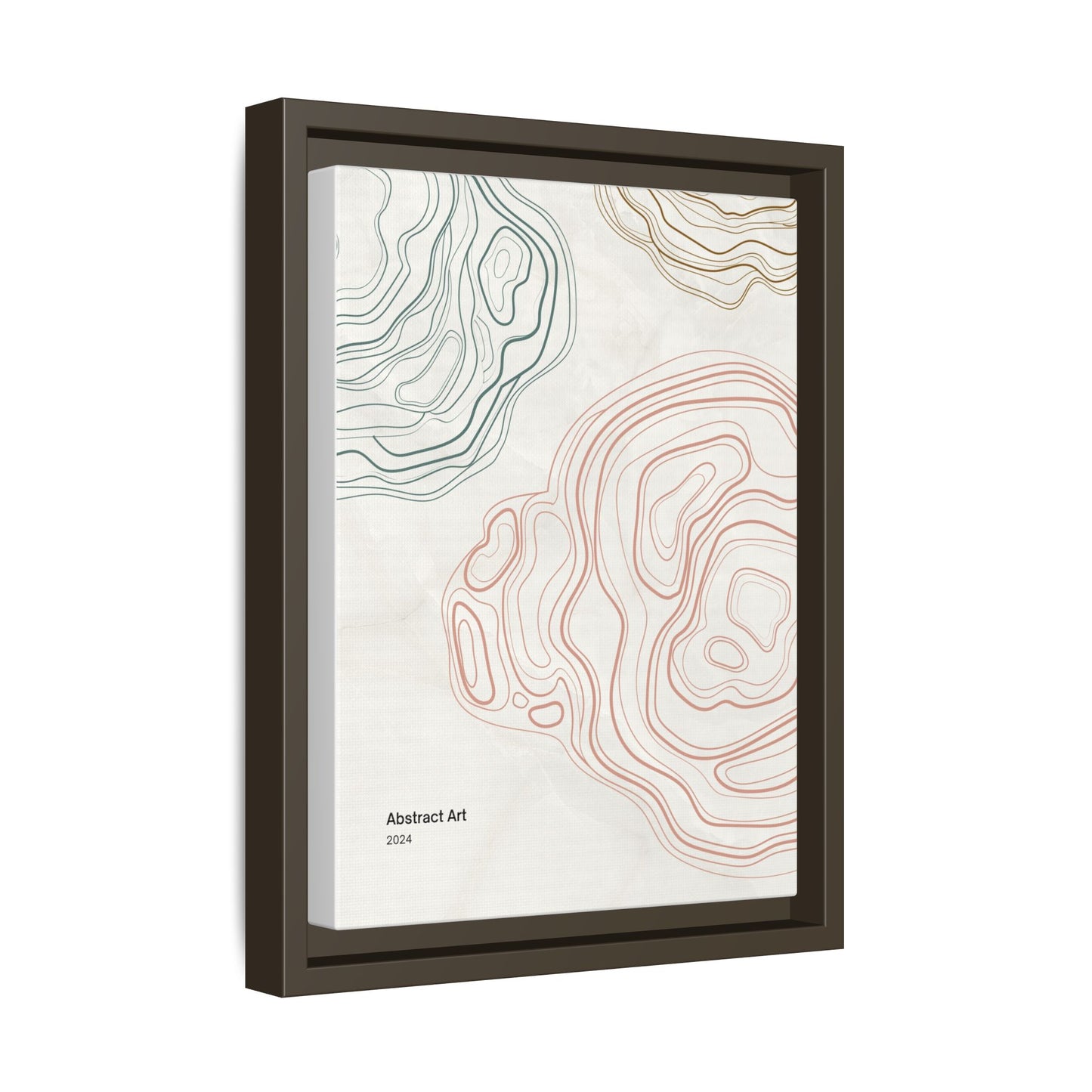 Abstract Multi-Color Framed Canvas Art Print - 2024 Decor