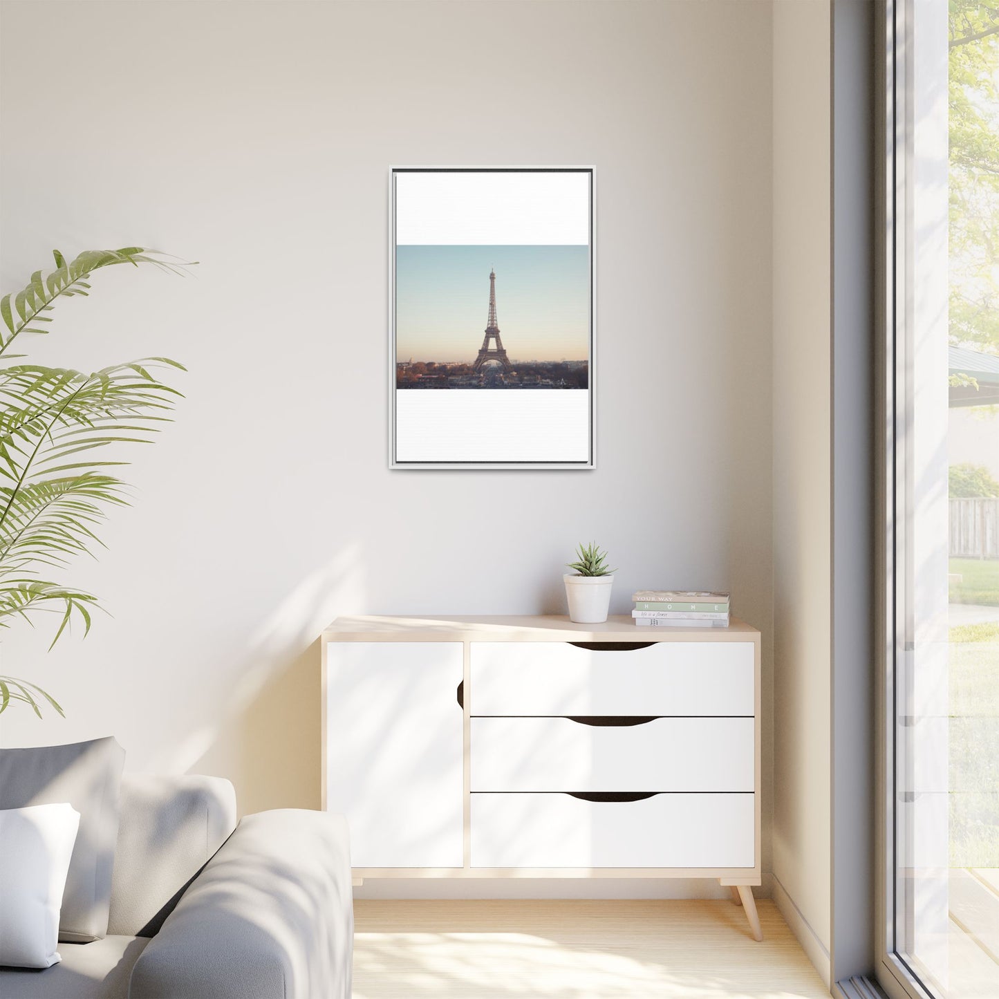 Eiffel Tower Matte Canvas Print - Framed Art for Paris Lovers