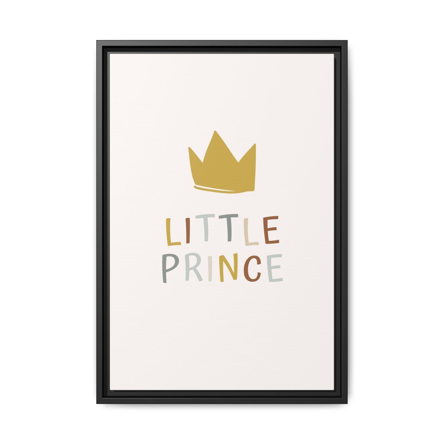 Framed Canvas Art Print, Little Prince Wall Decor, Kids Room Decoration, Nursery Art, Gift for Baby Shower, Toddler Room Aesthetic