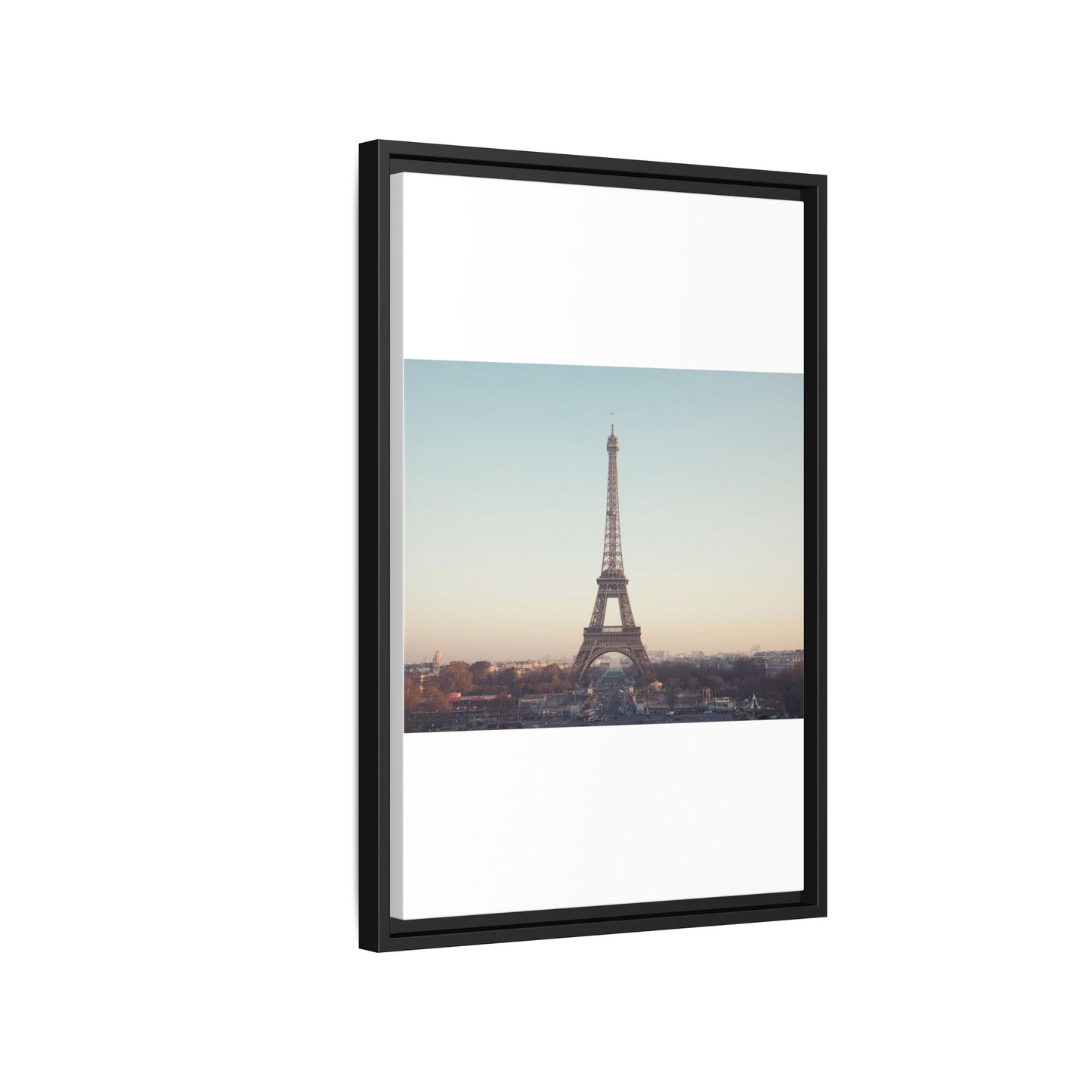 Eiffel Tower Matte Canvas Print - Framed Art for Paris Lovers