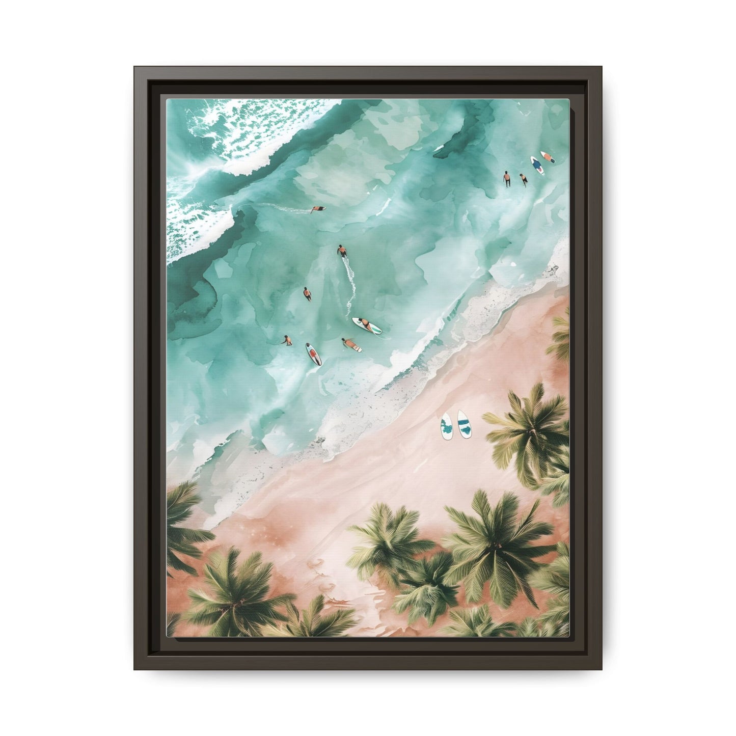 Tropical Wall Art Print, Coastal Decor, Beach Vibes, Framed Art, Summer Aesthetic, Gallery Wall Decoration, Gift for Beach Lovers