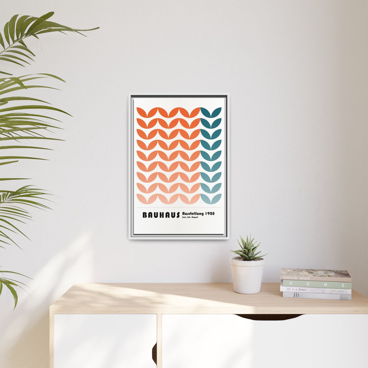 Bauhaus Art Print - Framed Matte Canvas Wall Decor