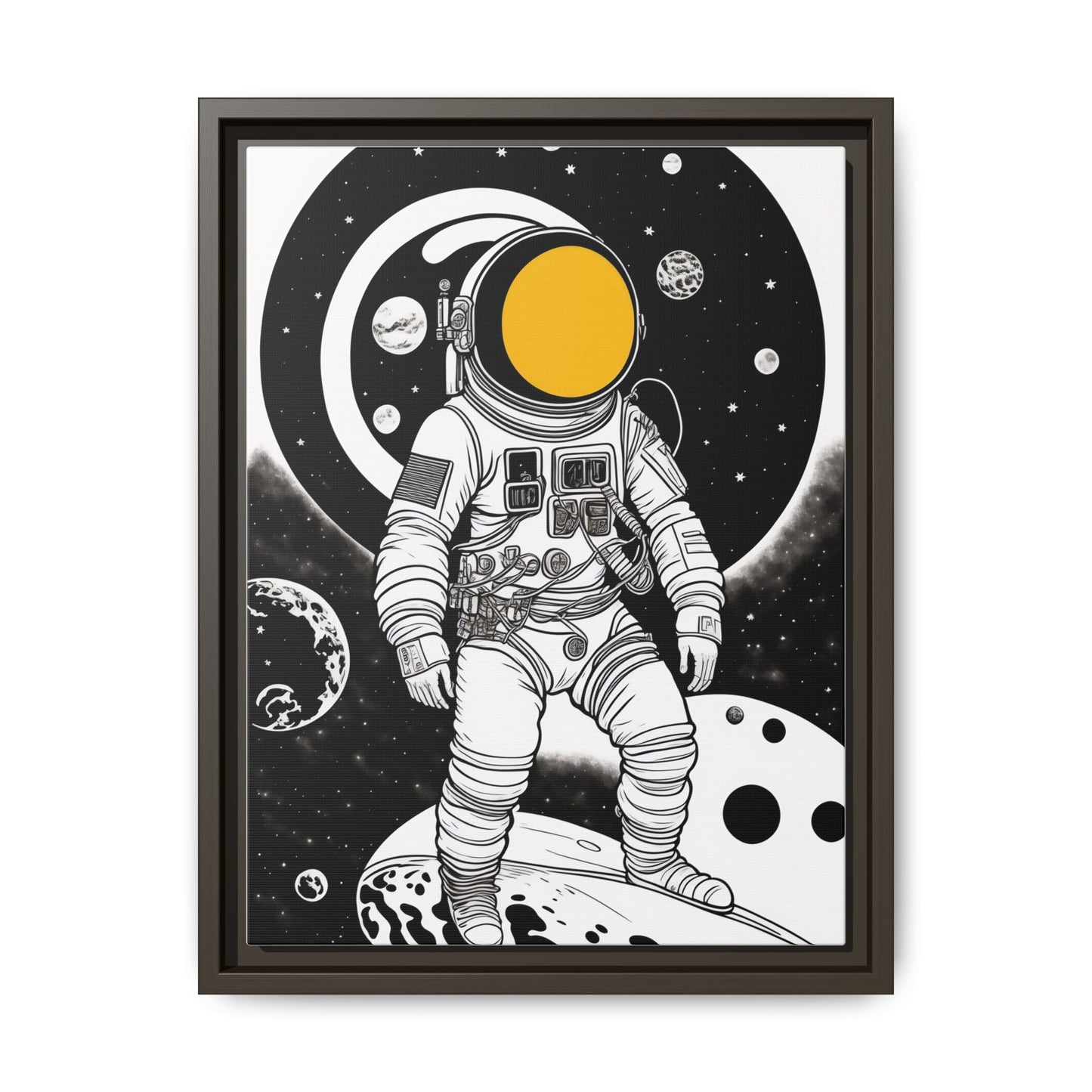 Astronaut Canvas Print, Cosmic Wall Art, Space Decor for Kids, Modern Home Decoration, Gift for Space Enthusiasts, Unique Astronaut Wall Art