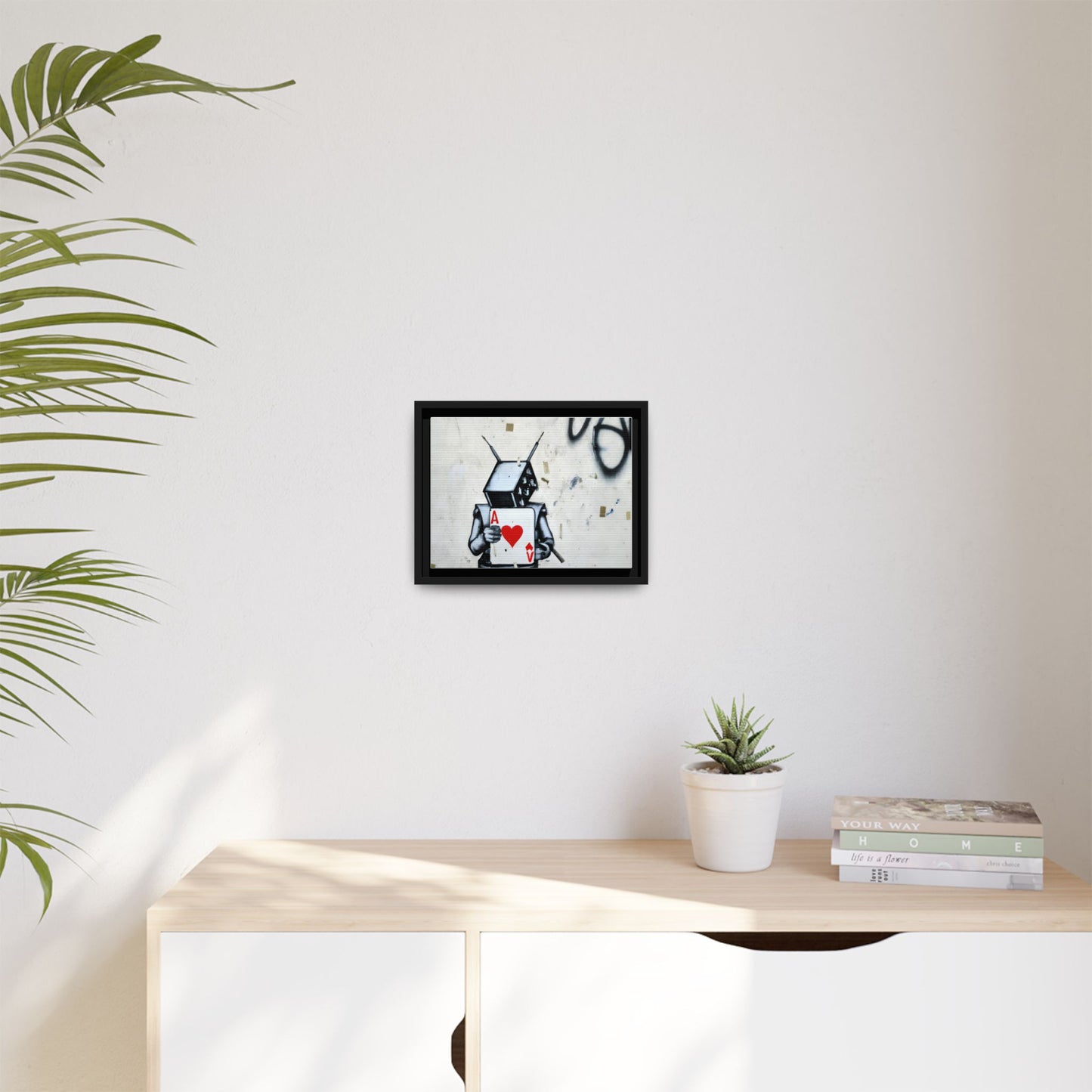 Urban Robot Framed Canvas Art - A♥V Design for Modern Spaces
