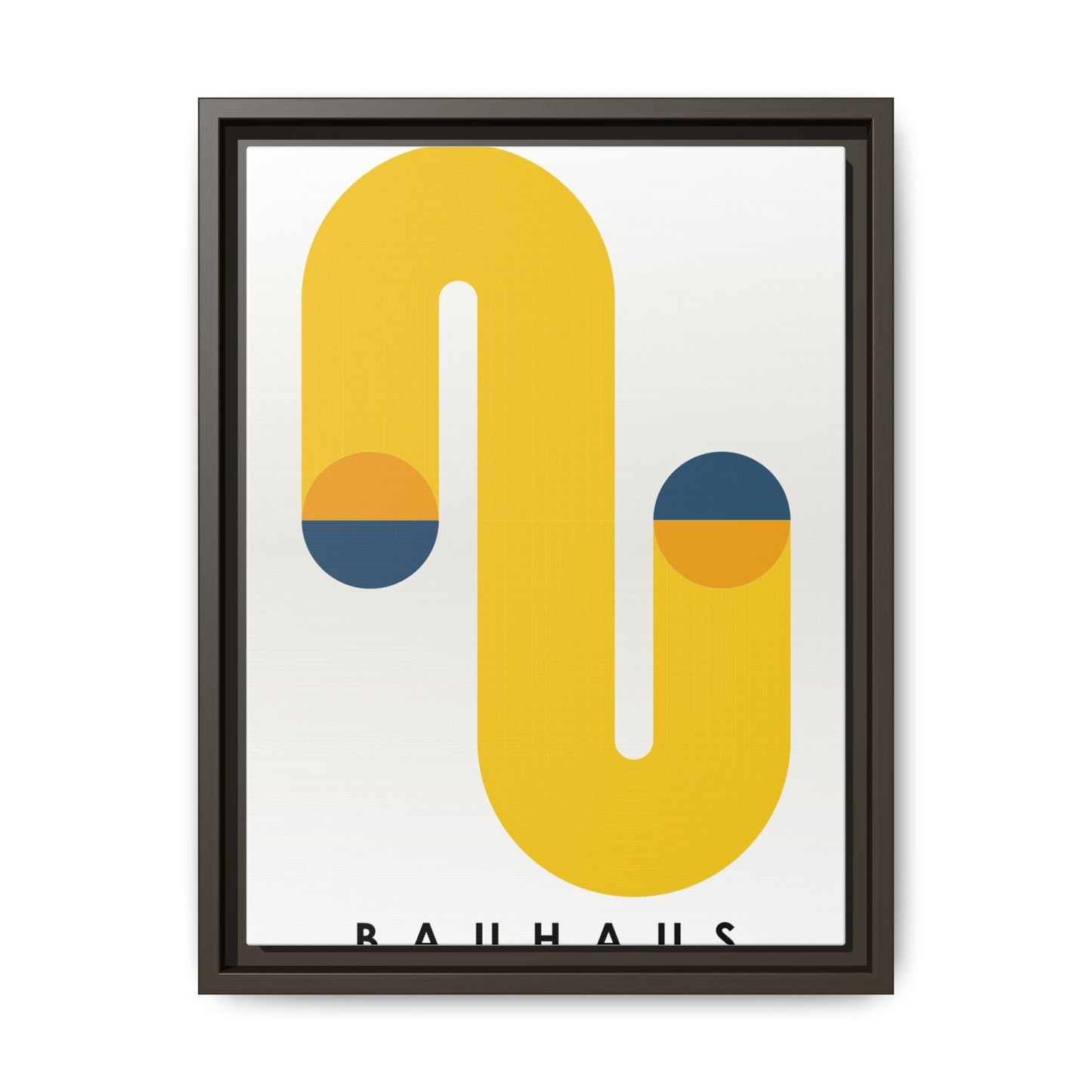 Bauhaus-Inspired Framed Matte Canvas Art - Modern Wall Decor