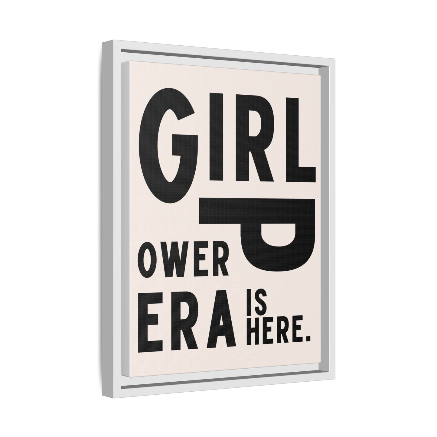 Empowering Girl Power Canvas Wall Art - Multi-Color Framed Print