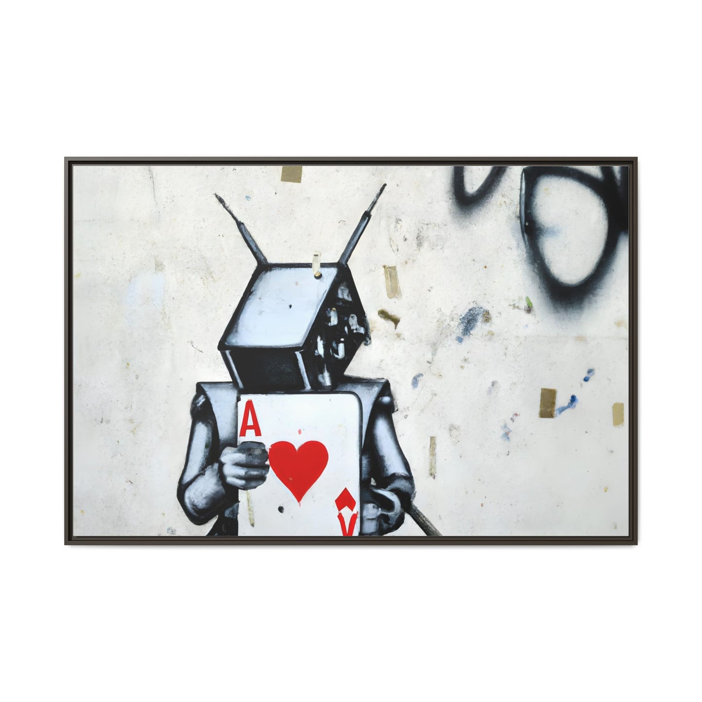 Urban Robot Framed Canvas Art - A♥V Design for Modern Spaces