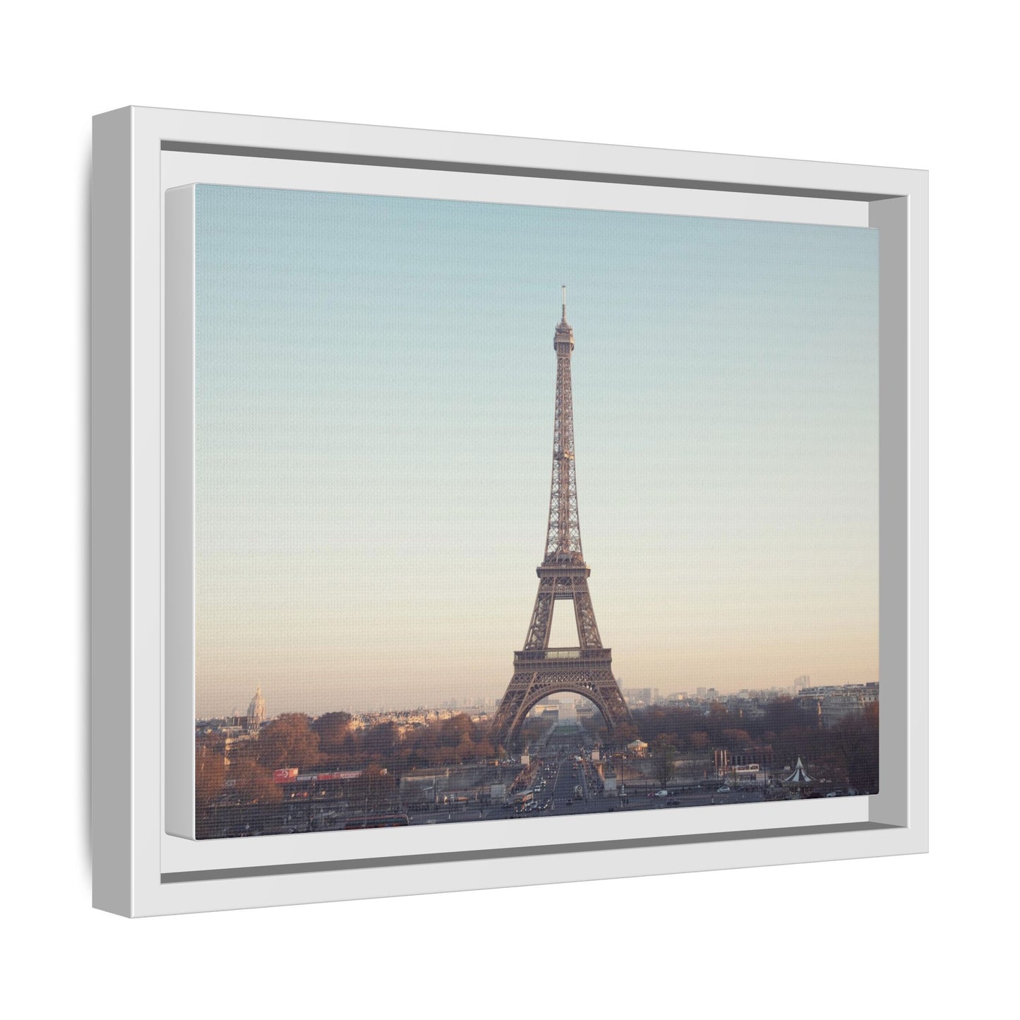 Eiffel Tower Matte Canvas Print - Framed Art for Paris Lovers