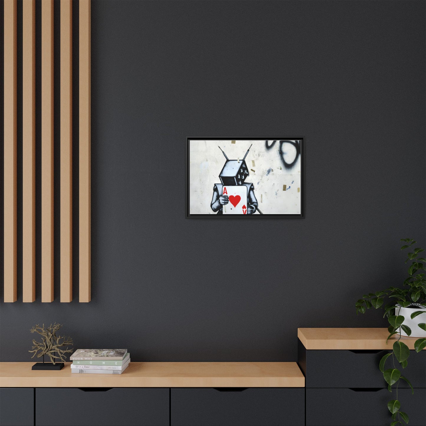Urban Robot Framed Canvas Art - A♥V Design for Modern Spaces