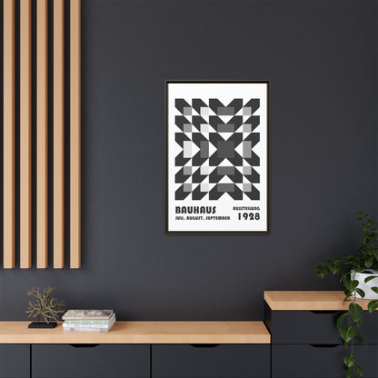 Bauhaus Abstract Framed Canvas Art - Modern Wall Decor for Design Lovers