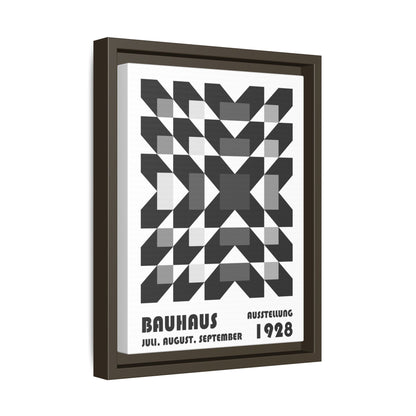 Bauhaus Abstract Framed Canvas Art - Modern Wall Decor for Design Lovers
