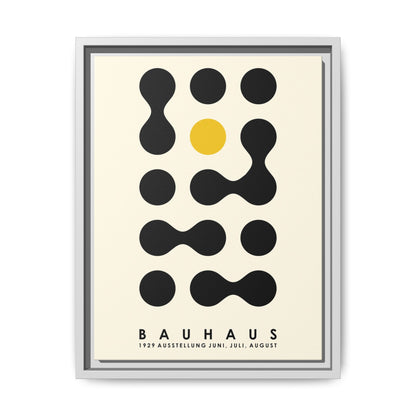 Bauhaus Inspired Framed Canvas Art - Modern Wall Decor