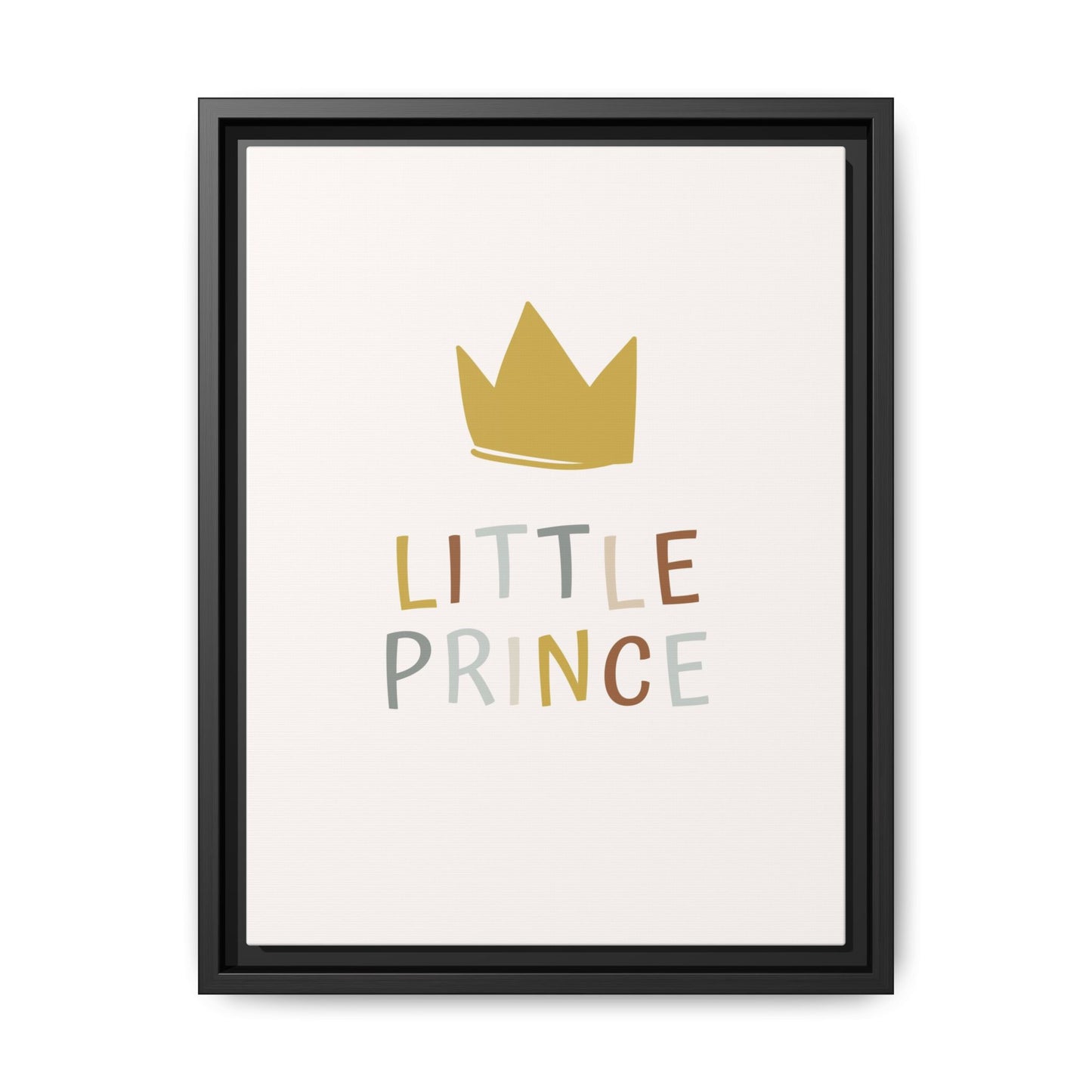 Framed Canvas Art Print, Little Prince Wall Decor, Kids Room Decoration, Nursery Art, Gift for Baby Shower, Toddler Room Aesthetic