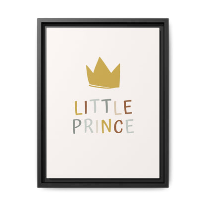 Framed Canvas Art Print, Little Prince Wall Decor, Kids Room Decoration, Nursery Art, Gift for Baby Shower, Toddler Room Aesthetic