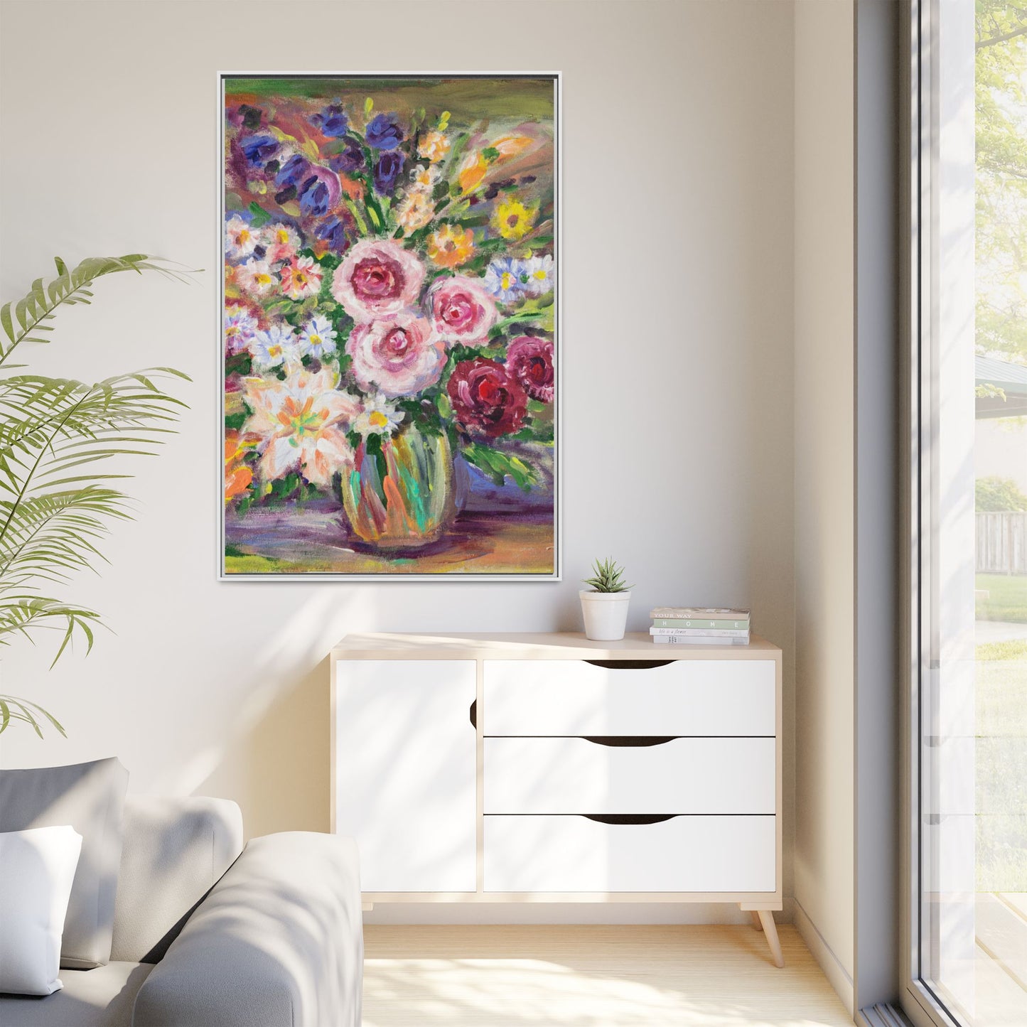 Matte Canvas, Framed (Multi-color)