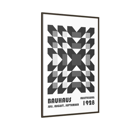 Bauhaus Abstract Framed Canvas Art - Modern Wall Decor for Design Lovers