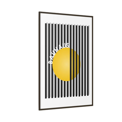 Bauhaus Art Canvas Framed Print - Modern Multi-color Wall Decor