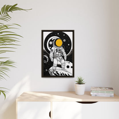 Astronaut Canvas Print, Cosmic Wall Art, Space Decor for Kids, Modern Home Decoration, Gift for Space Enthusiasts, Unique Astronaut Wall Art