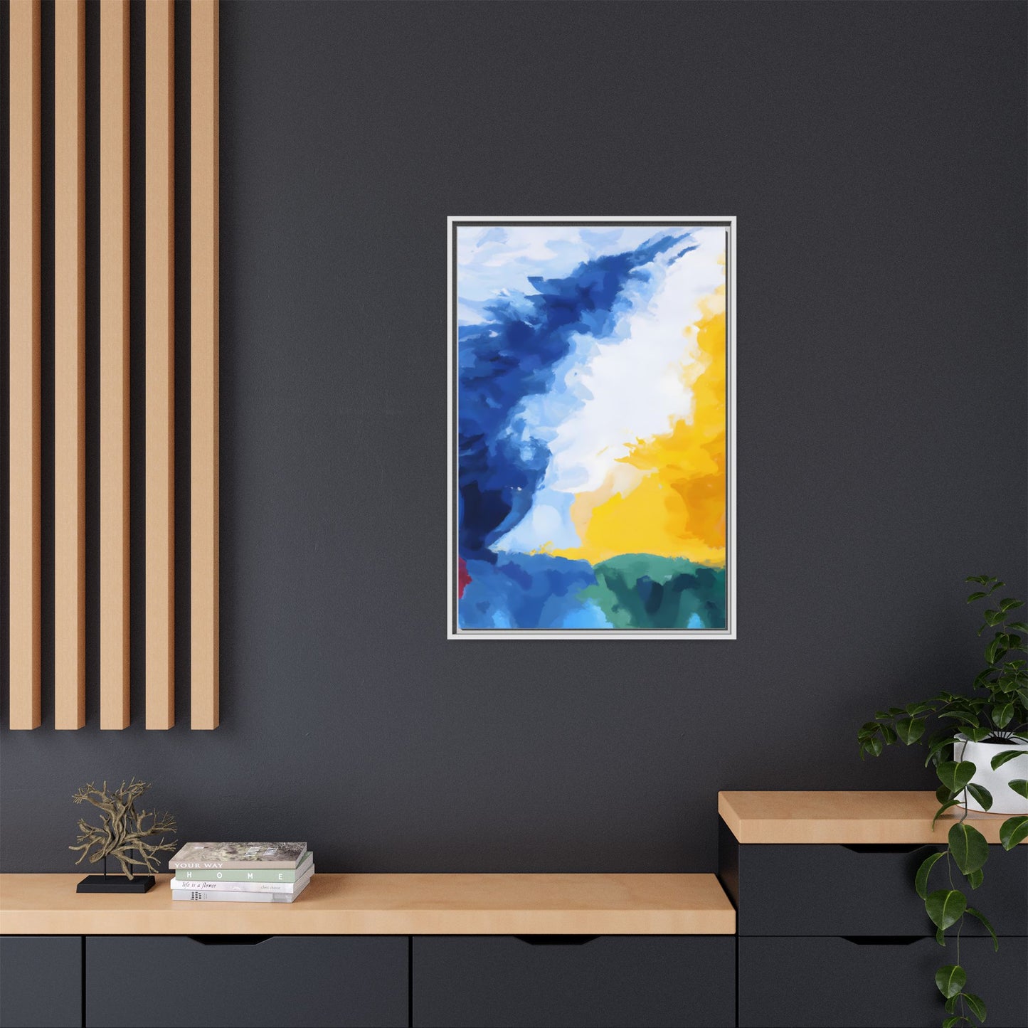 Matte Canvas, Framed (Multi-color)